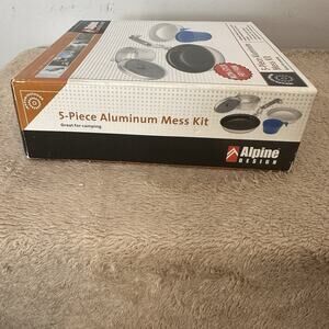 Alpine Designs 5 piece aluminum mess kit